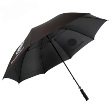 Le logo de marque imprime des parapluies, la marque noire marque Toyota Rubber Handle Tips Tips Umbrella
